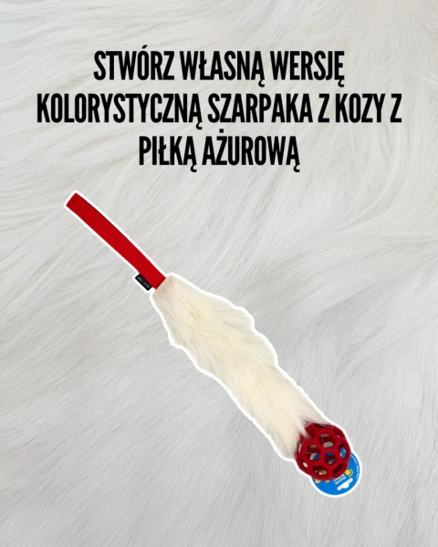 Duży szarpak z kozy z piłką