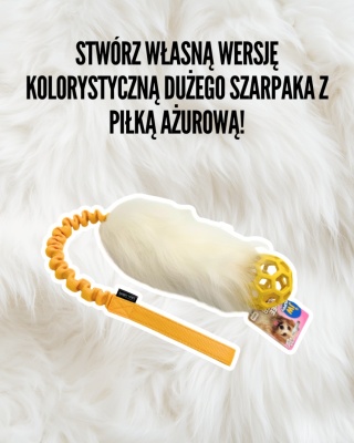 Duży szarpak z piłką