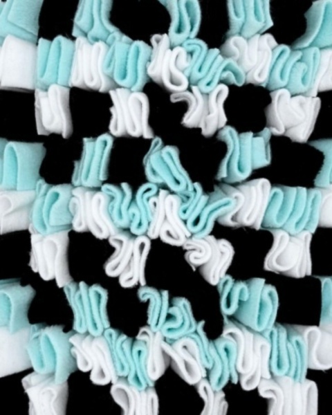 Mata węchowa - mała - aqua, biały, czarny
