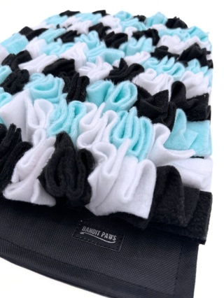 Mata węchowa - mała - aqua, biały, czarny